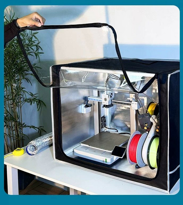 뱀부랩 A1 단열 3D프린터 액세서리 밀봉 케이스, 기본 색상, 수직형 A1 덮개+배기+조명+건조기