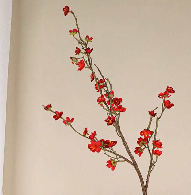 하이오브제 미니 매화 꽃 전통 조화 촬영 소품, 백매화꽃