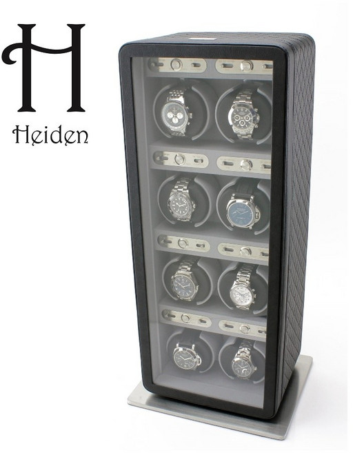 [Heiden] 하이덴 모나코 8구 와치와인더 HD022-Black Leather 명품 시계 보관함