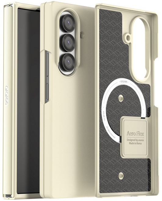 아라리 갤럭시 맥세이프 케이스 슬림 힌지보호 에어로 플렉스M 크림 갤럭시Z 폴드7, 아라리 갤럭시 맥세이프 케이스 슬림 힌지보호 에어로 플