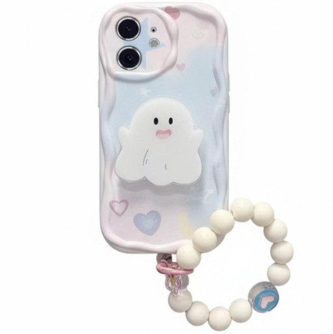 갤럭시 A15 A25 A23 A16 A24 A36 A34 A26 A17 귀여운 구름 캐릭터 그립톡 스트랩 물결 키즈폰 무너폰 케이스 D443