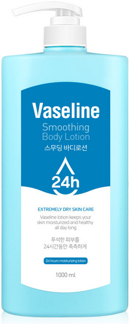 바세린 24h 고보습 대용량 바디로션 더블 + 스킨 스무딩 세트, 1L, 1개