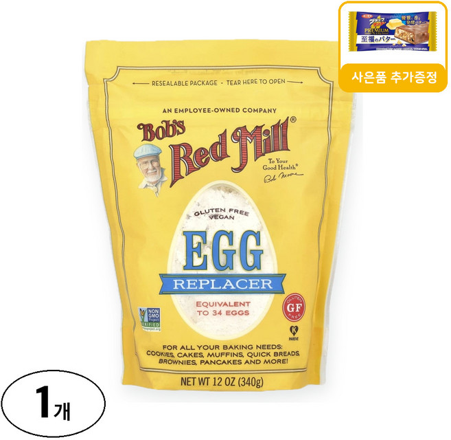 밥스레드밀 에그 리플레이서 사은품 추가증정, 340g, 1개