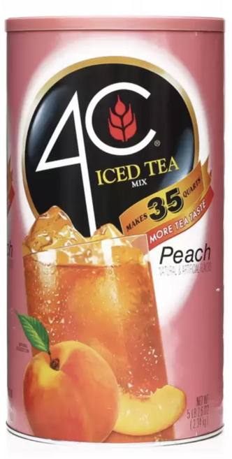 !! 4C 복숭아 아이스티 믹스 피치 2.34kg x 4/ 복숭아 아이스티, 1개입, 4개