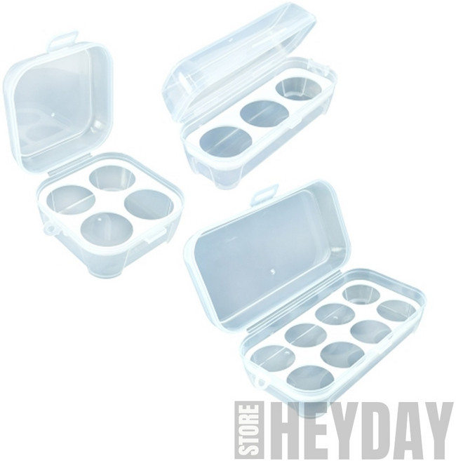 휴대용 계란 트레이 계란운반케이스, 8구, 투명-8구, 1개