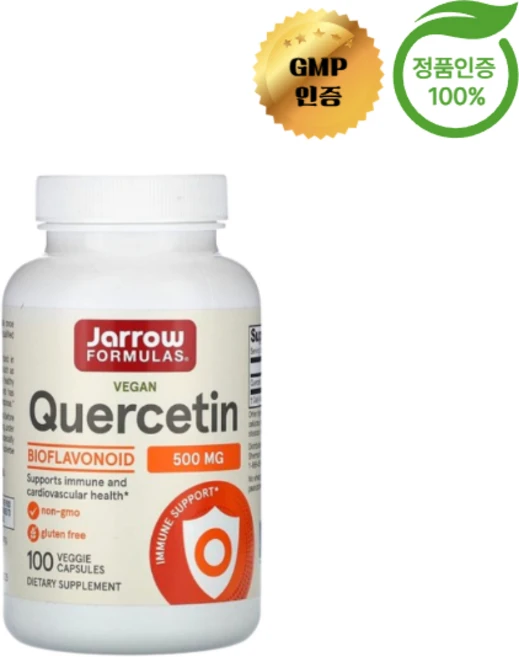 자로우포뮬러스 비건 퀘르세틴 bioflavonoid 500mg 베지캡슐 100정, 1개 - 쿠팡