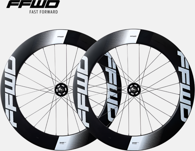 페포 픽시휠셋 패스트포워드 FFWD RYOT 77림 픽시 카본휠 트랙용, 1세트