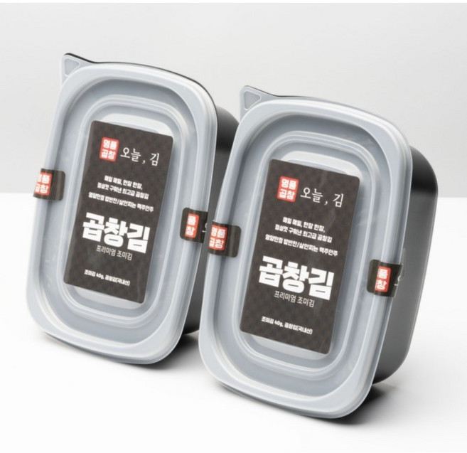 [오늘곱창김] 프리미엄 특상급 곱창김 / 주문즉시 구워내는 바삭한 김 / 대용량 조미김, 2개, 40g