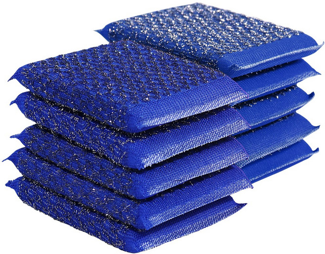 프리미엄 다용도 다이아 울스텐 초강력 수세미 블루, 1세트, 10개