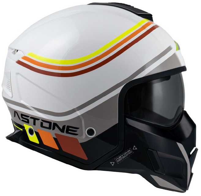 ASTONE SK6-VA2 彩繪全罩安全帽, 白/灰