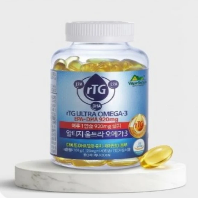 리옴마켓온 알티지 울트라 오메가3 rTG 1150mg 140캡슐 고함량 오메가3, 1개 - 쿠팡