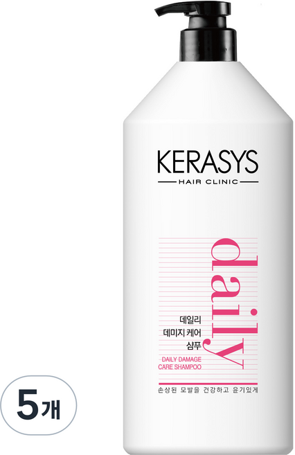 케라시스 데일리 데미지 케어 샴푸, 1.5L, 5개