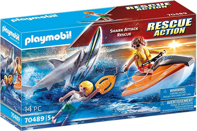 정품++ 플레이모빌 PLAYMOBIL 샤크 어택 및 레스큐 보트, 정품++ 플레이모빌 PLAYMOBIL 샤크 어택 및 레