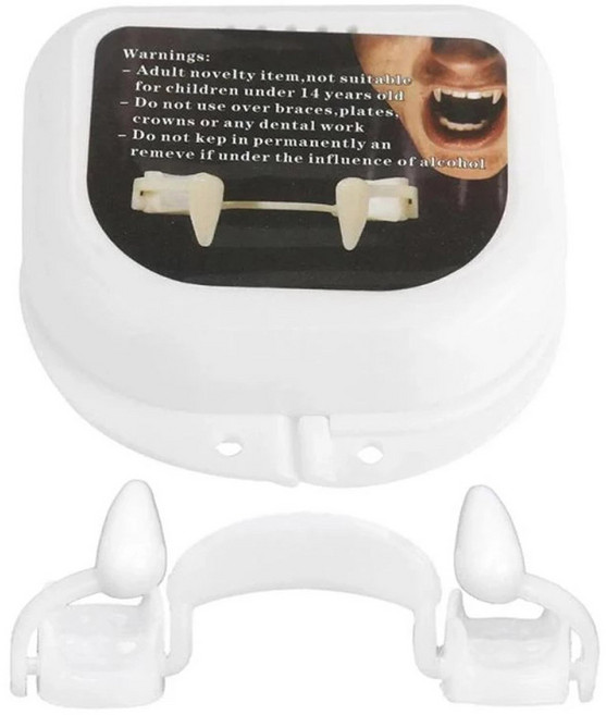 23 할로윈 가짜피 호러분장, 1개, 09_반전 드라큐라 이빨 PRO