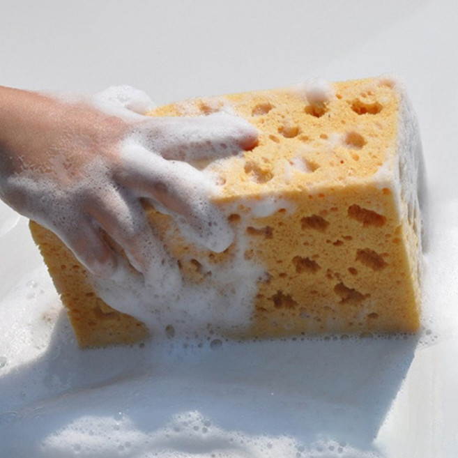 두꺼운 세차용스폰지 스펀치 자동차스펀지 15.5x8cm