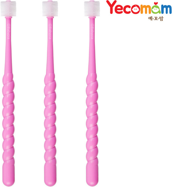 예꼬맘 임산부용 360 칫솔 핑크 3개, 1개입