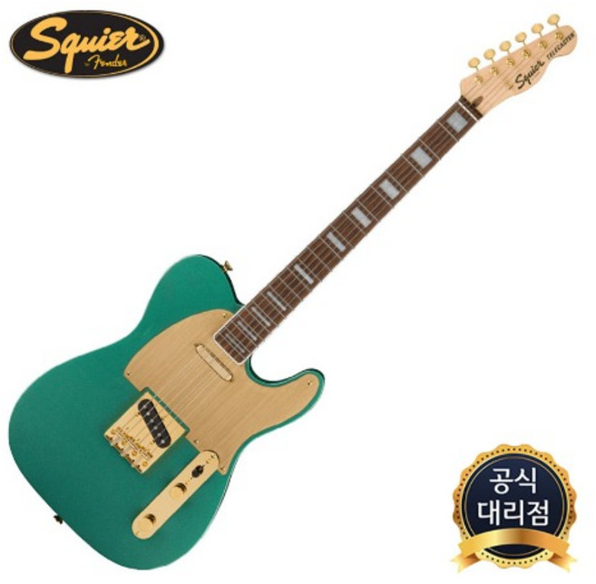 스콰이어 40TH ANNIVERSARY TELECASTER GOLD EDITION 일렉기타, BLACK, 1개