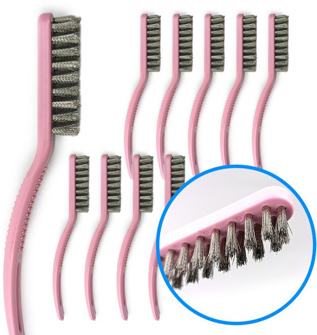 더핏 칫솔브러쉬 스텐 10개, 신주, 1세트