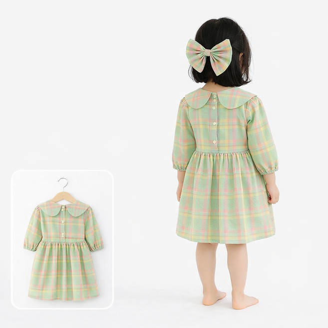 여아 원피스 공주 봄 가을 유아 드레스 생일 선물 화이트