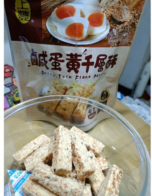 上豐 鹹蛋黃千層酥 (蛋素), 1個