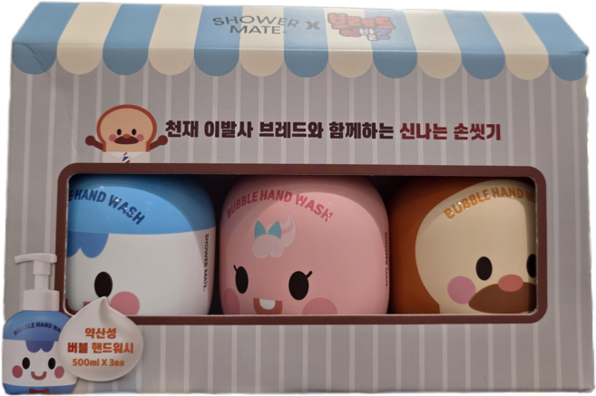 샤워메이트 브레드이발소 핸드워시 세트 (100 BREAD BARBERSHOP HANDWASH