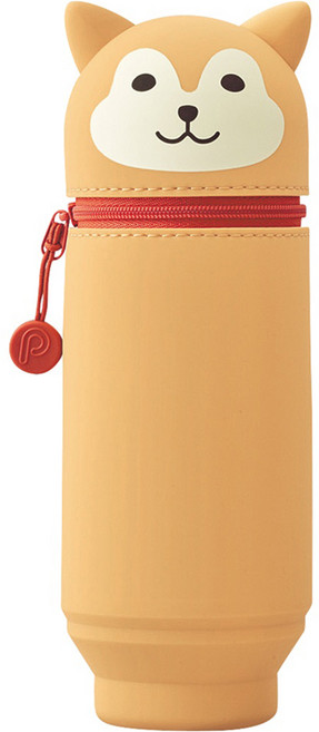 푸니라보 스마트핏 스탠드 펜케이스 빅사이즈, 시바견, 1개