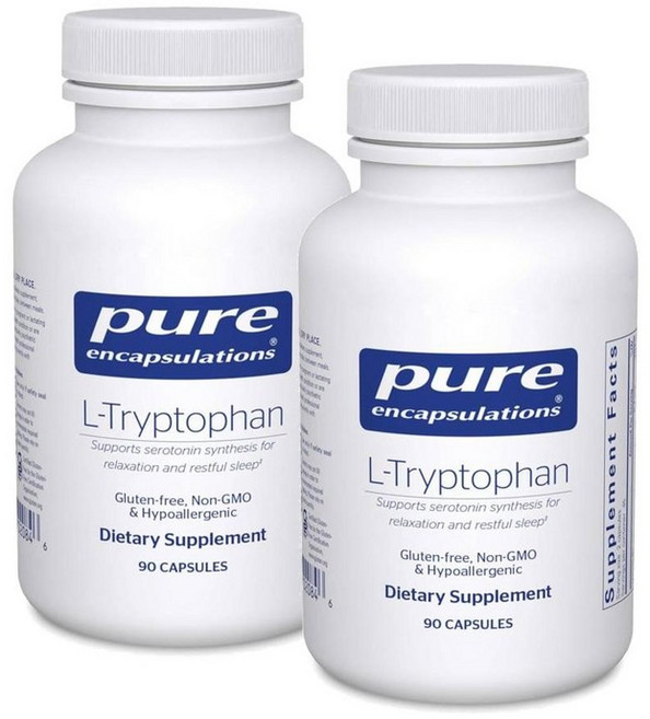 퓨어인캡슐레이션 엘 트립토판 아미노산 캡슐 Pure Encapsulations L-Tryptophan, 90정, 2개