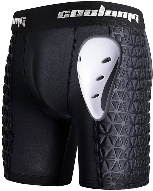 소프트볼 풋볼 라크로스 필드 하키용 운동 컵 패딩 슬라이더 반바지와 함께하는 COOLOMG 남자 야구 슬라이딩 반바지