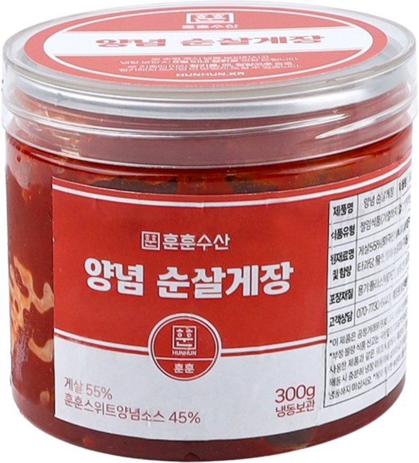 훈훈수산 순살만 담은 순살게장, 1개, 양념 순살게장 300g