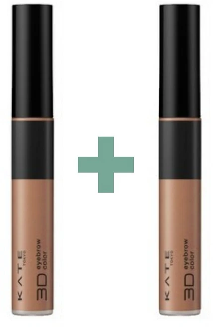 케이트 3D 아이브로우 컬러 6.3g, 1+1 내추럴브라운, 1개 - 쿠팡