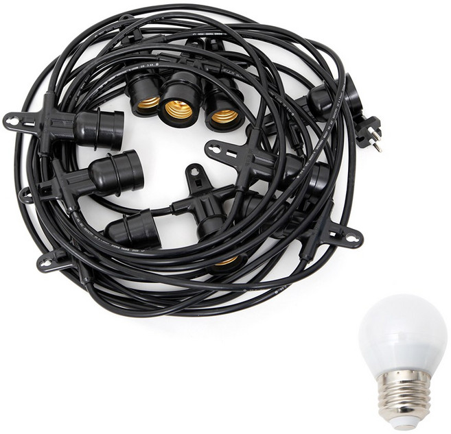 파티 라이트 스트링 라이트 오징어 등 줄조명 트리 캠핑 방수 야외 조명 파티 조명 인치구 3w 램프 포함