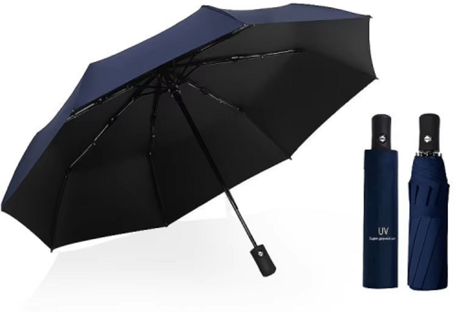 아바스 UV자외선차단 3단자동우산 양산 접이식 우양산