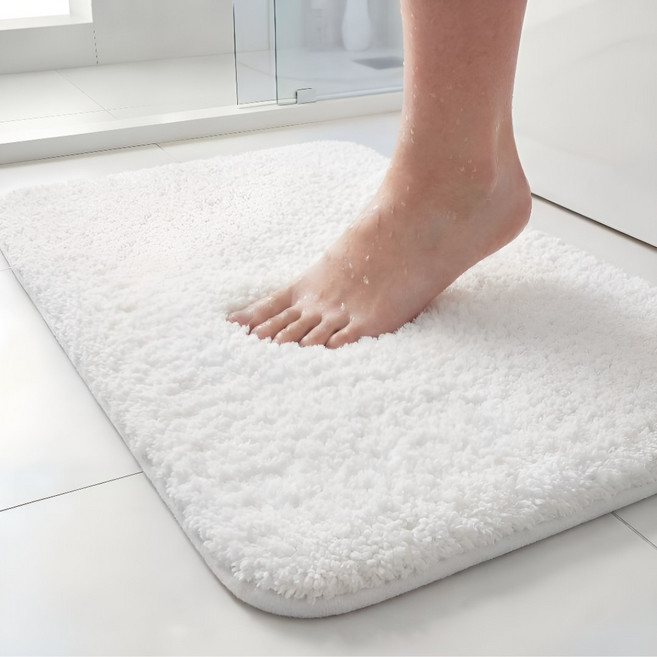 제이에스맘 욕실 화장실 호텔 빨아쓰는 먼지 없는 주방 발매트, 오프화이트