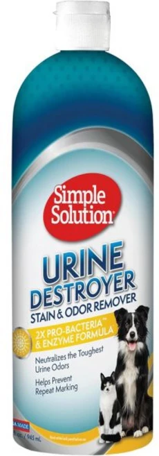 Simple Solution심플 솔루션 익스트림 소변 파괴 효소 세척기 2배 프로박테리아 세척력을 갖춘 반려동물 얼룩 및 냄새 제거기 32온스, 1개 - 쿠팡