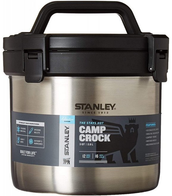 Stanley Adventure 진공 크록 식품 용기 스테인리스 스틸 3 쿼트 어드벤처 스테이, 단일옵션