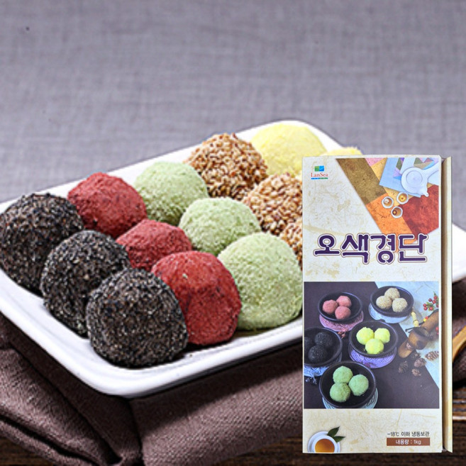 랜시 오색경단, 1개, 1kg