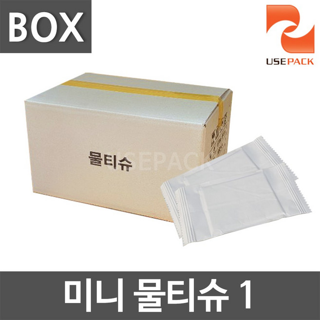 유즈팩 업소용물티슈 일회용 물수건 무지 미니물티슈 1000개 물티슈, 1개, 1000개입