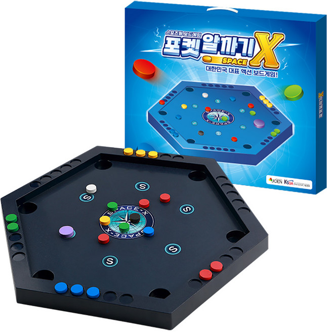 포켓 알까기 스페이스X 스포츠 보드게임, 1개