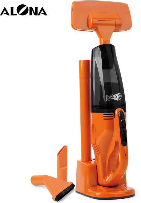 아로나AL-6200 미니 청소기 무선 진공 소형 핸디형 차량용 원룸 핸드청소기 가정용 국산, AL-6200R (오렌지), AL-6200R