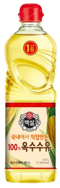 백설 옥수수유, 900ml, 1개