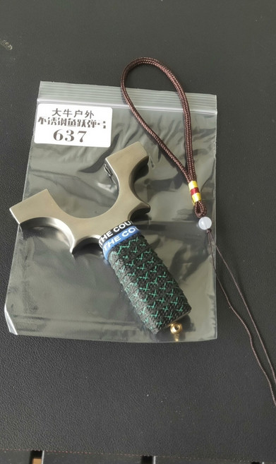 不銹鋼 彈弓 鈦合金龍齒 帶皮筋 泥丸, 如圖所示, 1個