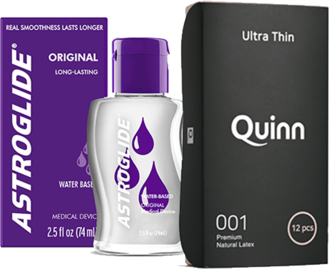 아스트로글라이드 오리지널 젤 캡용기형 74ml + 퀸 001 울트라씬 콘돔 12개입, 1세트