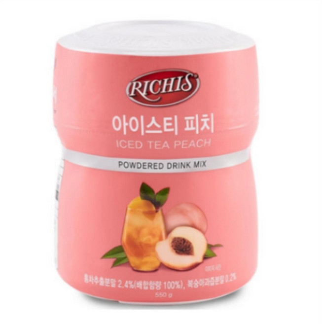 (주)동서 리치스 아이스티 피치, 550g, 1개입, 10개