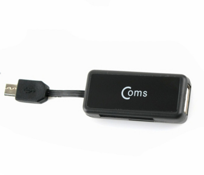 마이크로5핀 멀티 카드리더기 SD메모리 OTG 허브 USB, 1개, 상세페이지 참조