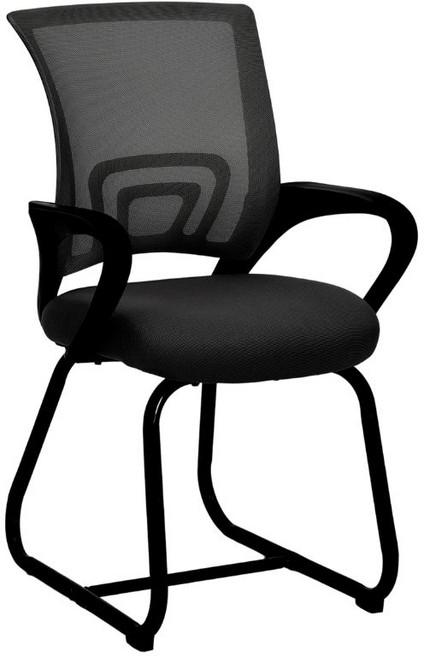 透氣網布辦公椅 簡約舒適, 黑色