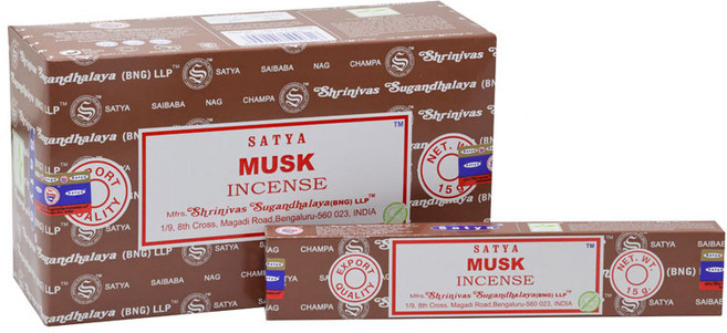 사티아 나그참파 인센스 스틱 15g x 12p 180g, 머스크