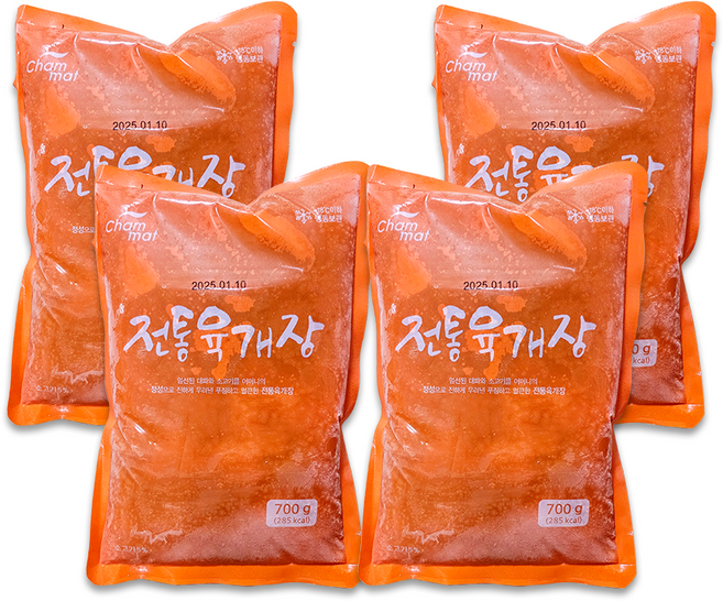 맛있는 즉석탕 참맛 전통육개장, 4개, 700g