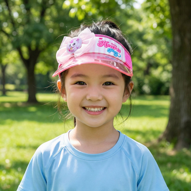 새콤달콤 캐치티니핑 하츄핑 샤샤 리본 썬캡