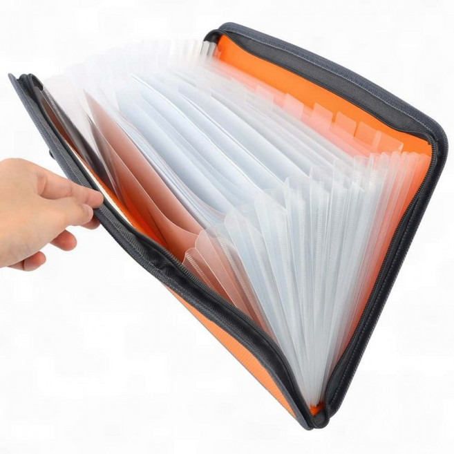 파일정리함 케이스 칸칸 지퍼형 파일 A4 투톤 파스텔 화일보관함, 1개, 상세페이지 참조