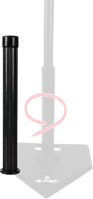 스타스포츠 뉴 티볼 폴대세트 고무 WXK3003, 블랙